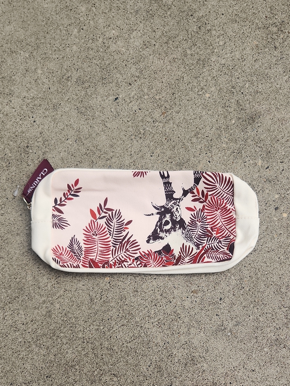 Canvas Antelope Print Cosmetic Bag